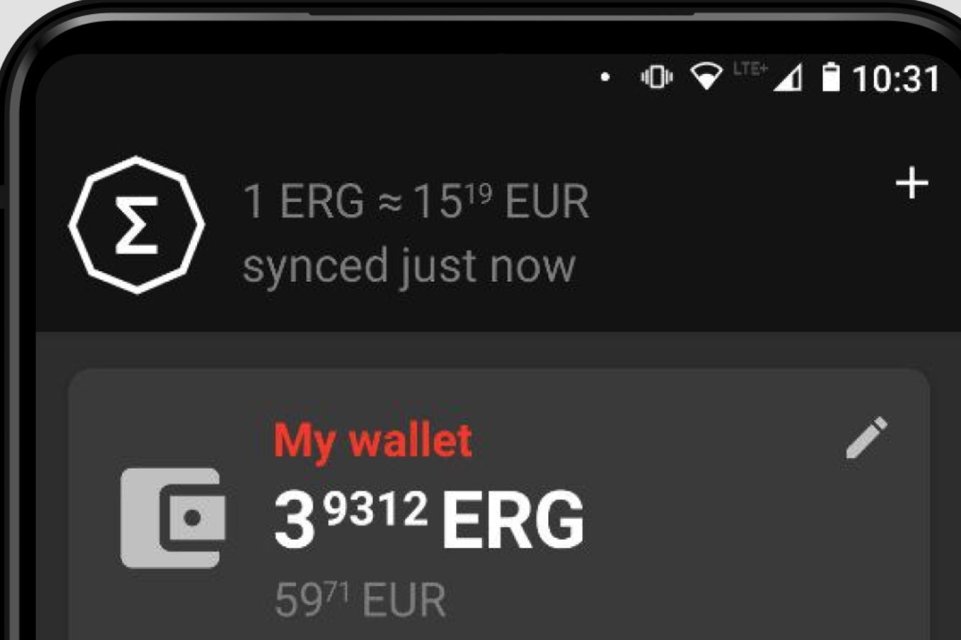 Ergo Mobile Wallet preview