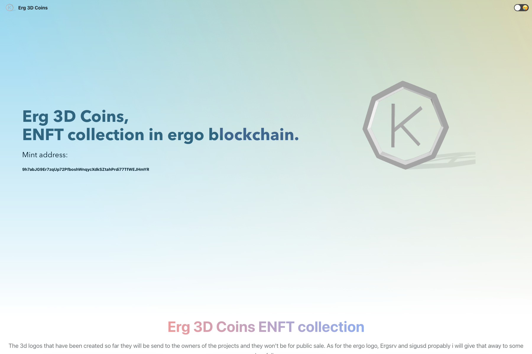 Erg3D Coins preview